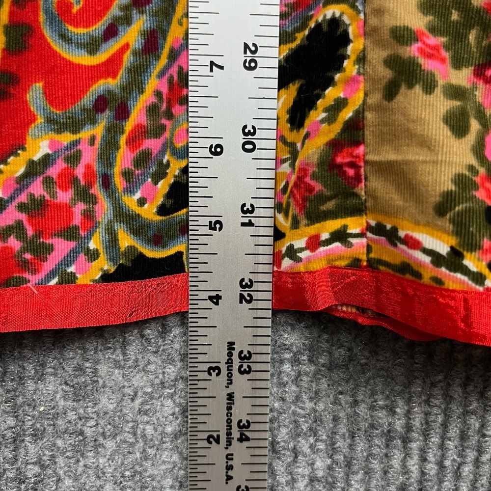 Edme & Esyllte Dress Womens 0 Easy As Pie Paisley Floral Corduroy Boho Pockets - Picture 9 of 9